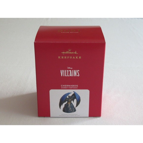 LIMITED EDITION 2021 Disney Villains HALLMARK CHERNABOG FANTASIA Christmas Ornam - Picture 8 of 12